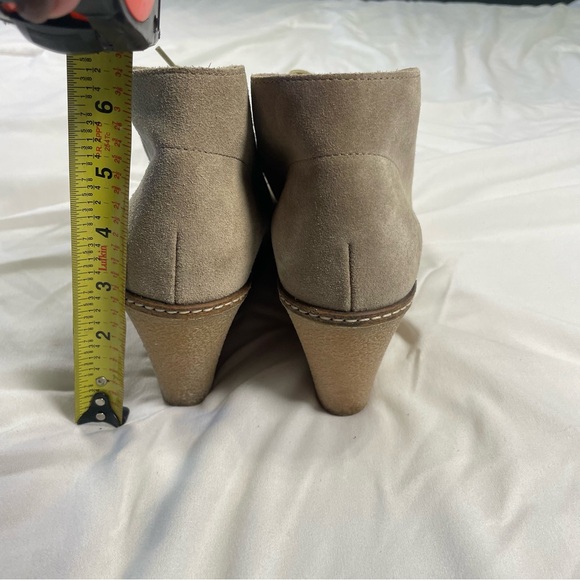 J.Crew Suede Taupe Wedge Booties | Women’s Size 9 | Made in Italy - Picture 6 of 9